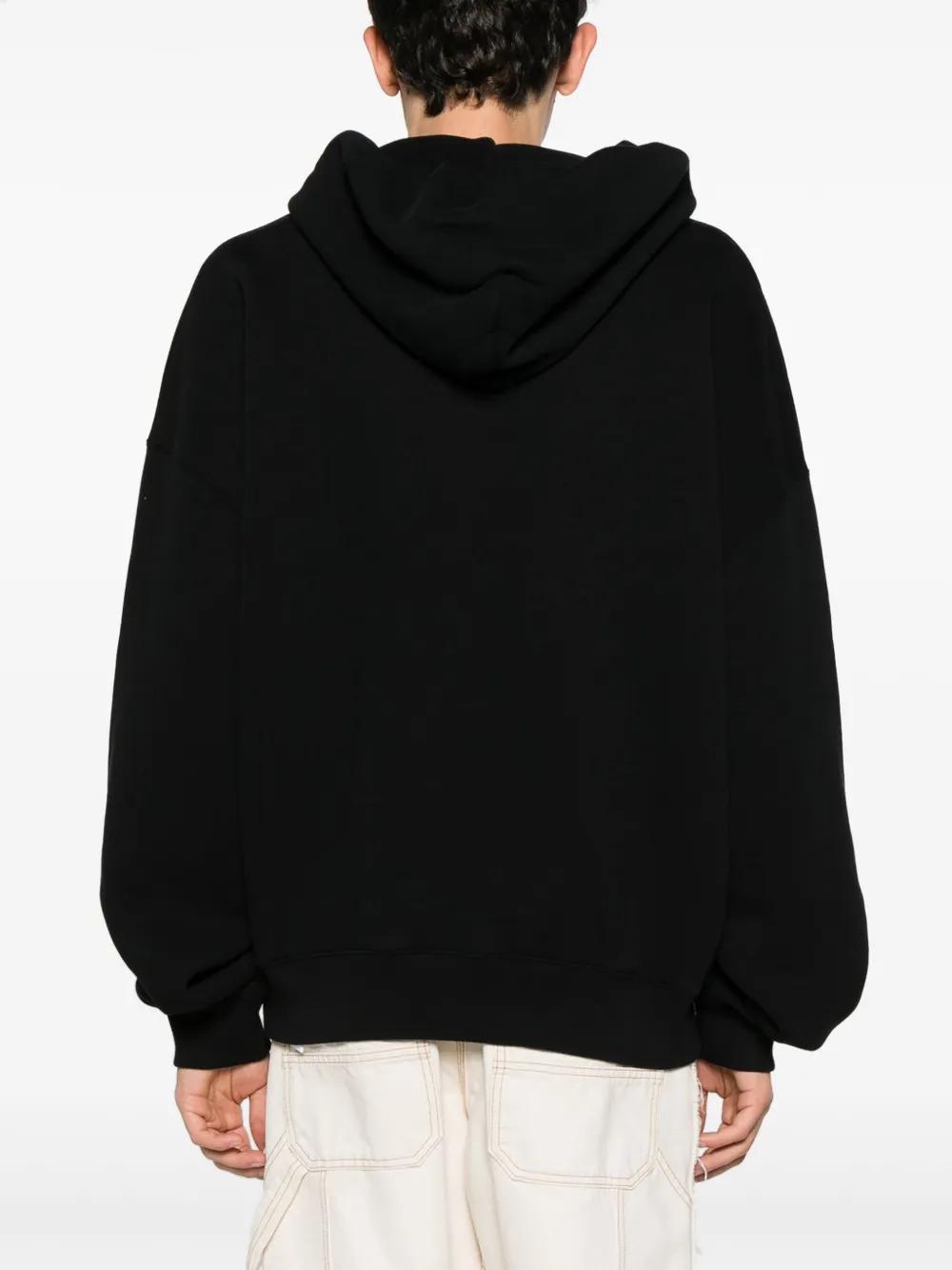 logo-print cotton hoodie Product Image