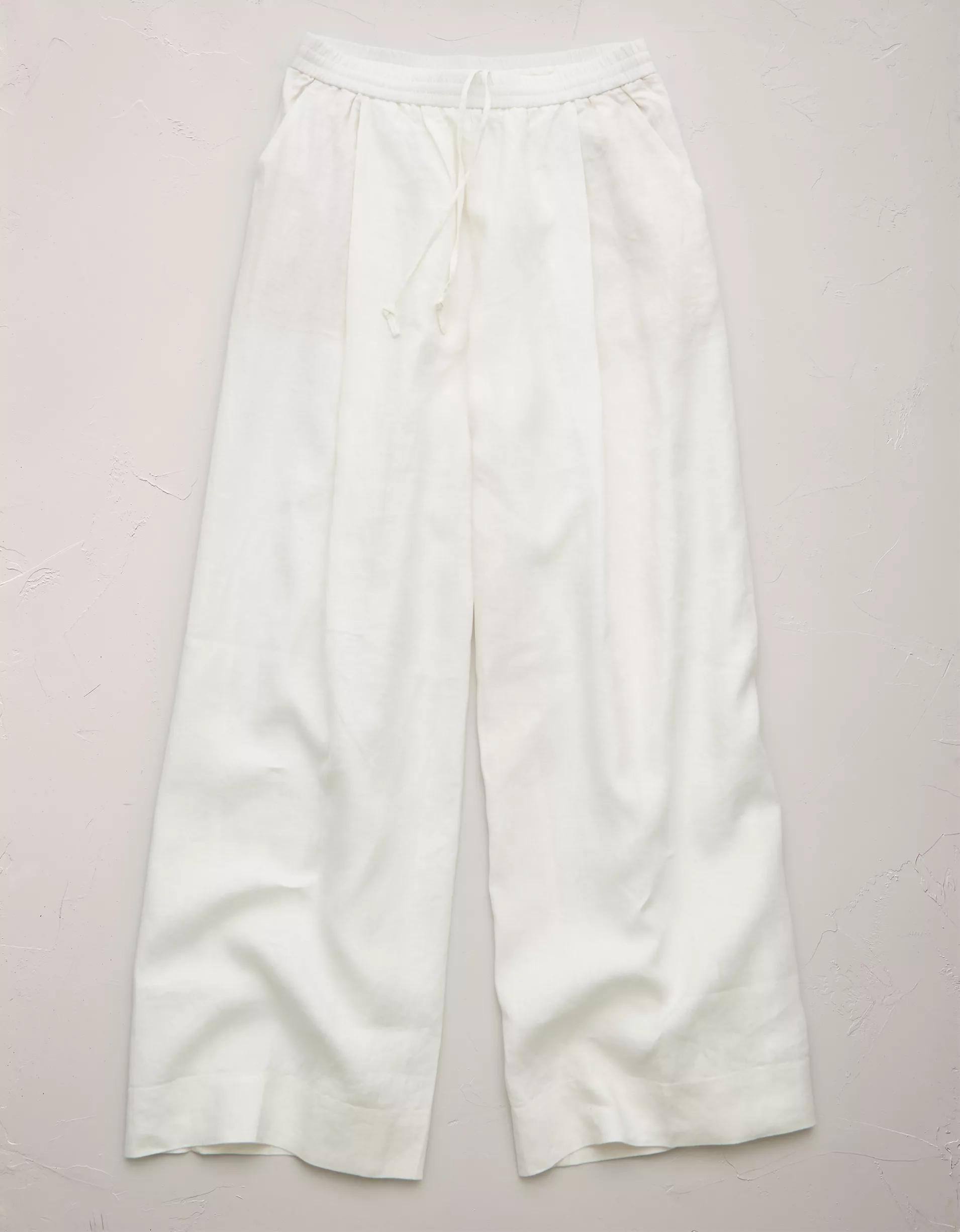 AE77 Premium Pull-On Linen Pant Product Image
