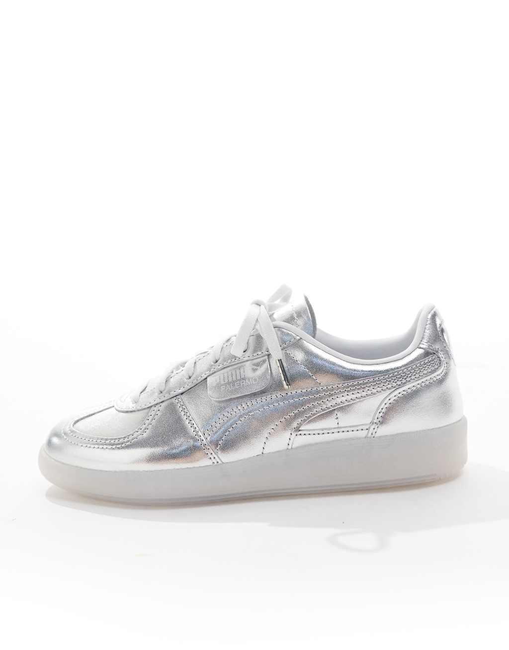 PUMA Palermo Chrome sneakers in silver Product Image