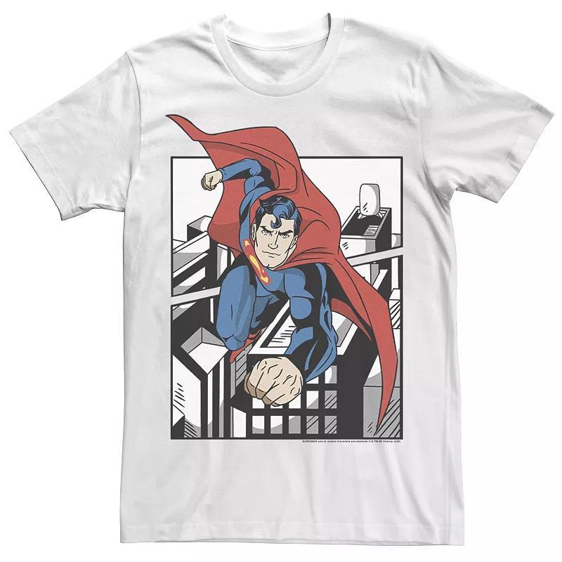 Mens DC Fandome Superman Flight Poster Tee Product Image