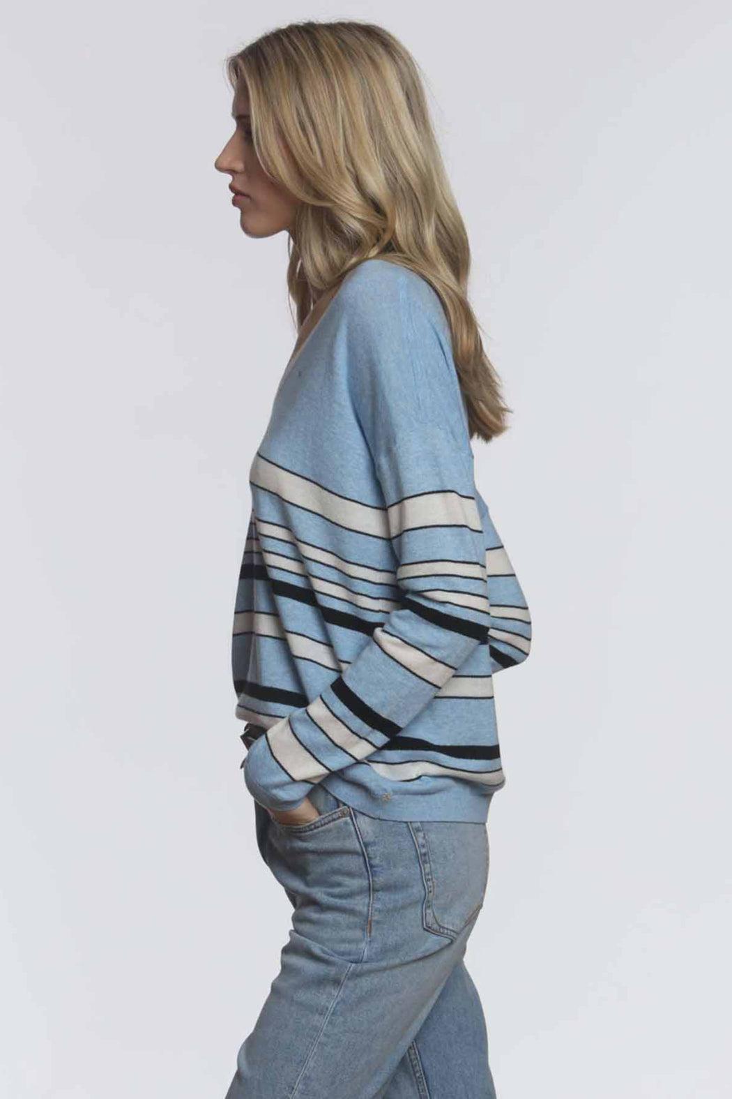 Striped Shirt V-Tee Product Image