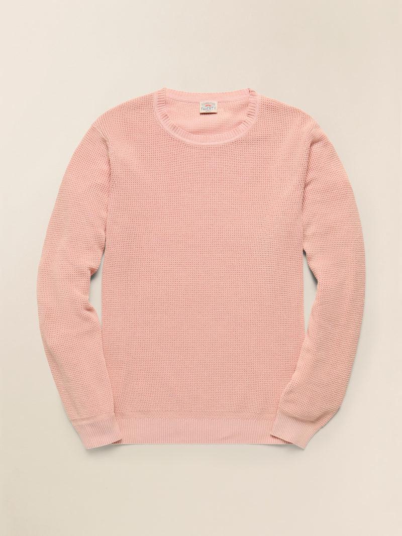 Sunwashed Crewneck Sweater - Coral Dawn Product Image