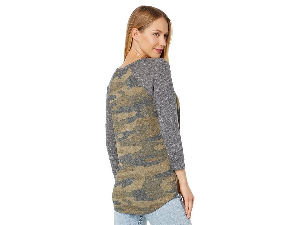 Lucky Brand Camo Tee Multi) Women's T Shirt Product Image