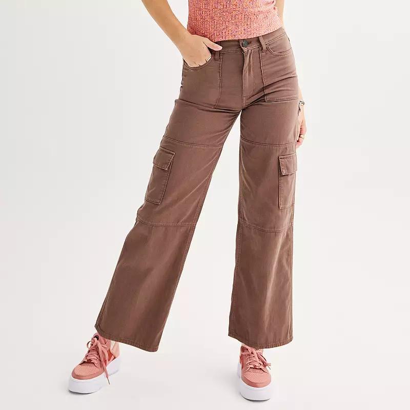 Juniors SO High-Rise Wide Leg Cargo Pants, Girls Product Image