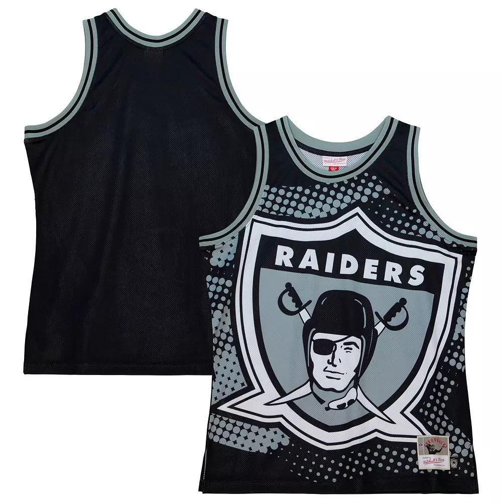 Men's Mitchell & Ness Black Las Vegas Raiders Big Face 7.0 Fashion Tank Top,  Product Image