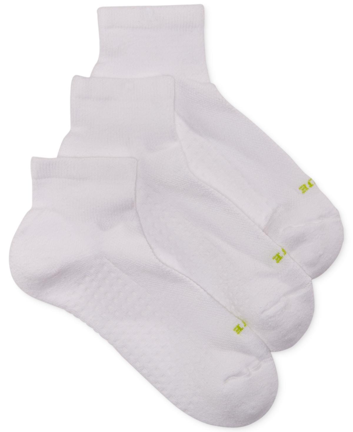 HUE Air Cushion Sport Quarter Top Moisture Control Socks 3 Pack Product Image