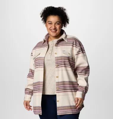 Columbia Women's Calico Basin Shirt Jacket - Plus Size- Product Image