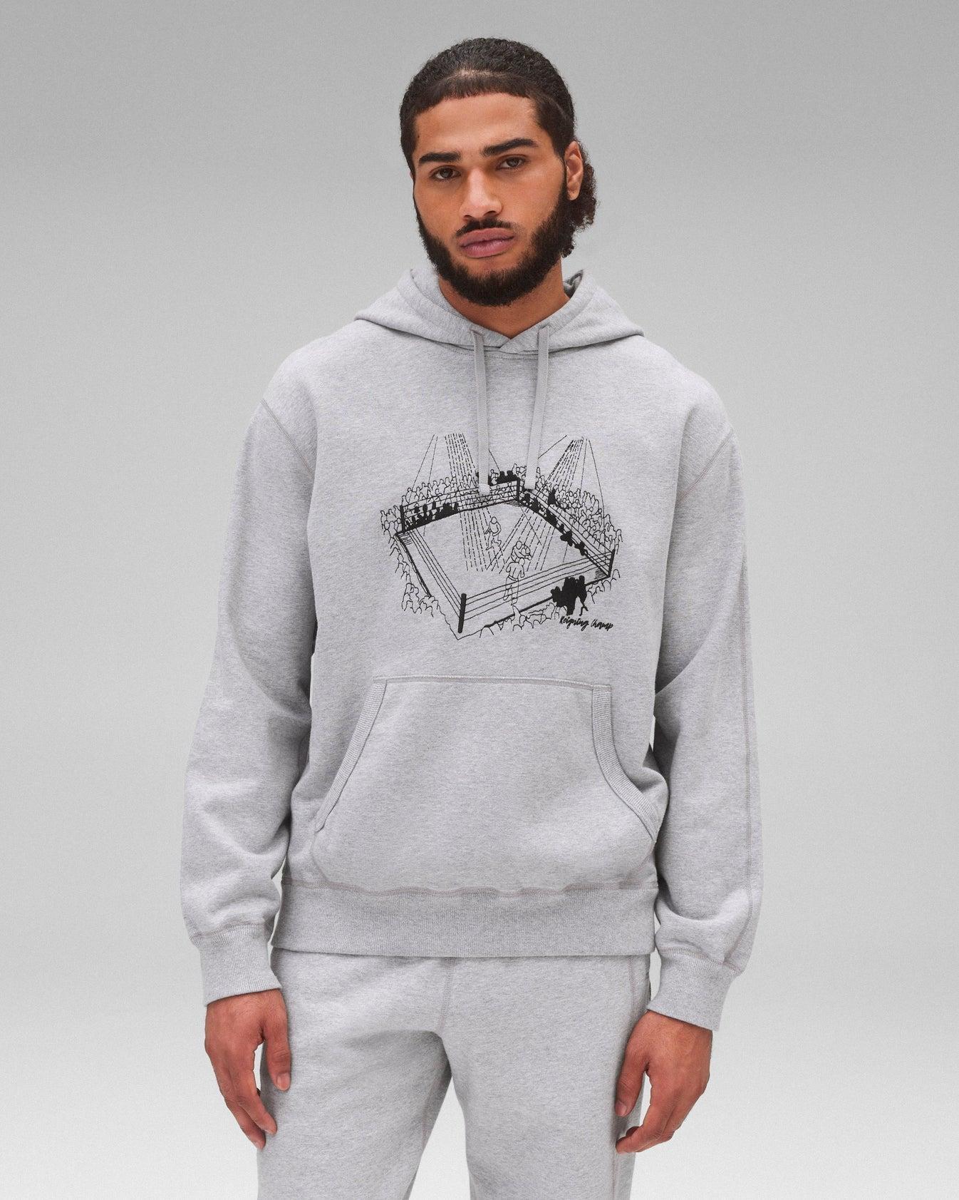 Reigning Champ Midweight Terry Lines Hoodie Product Image