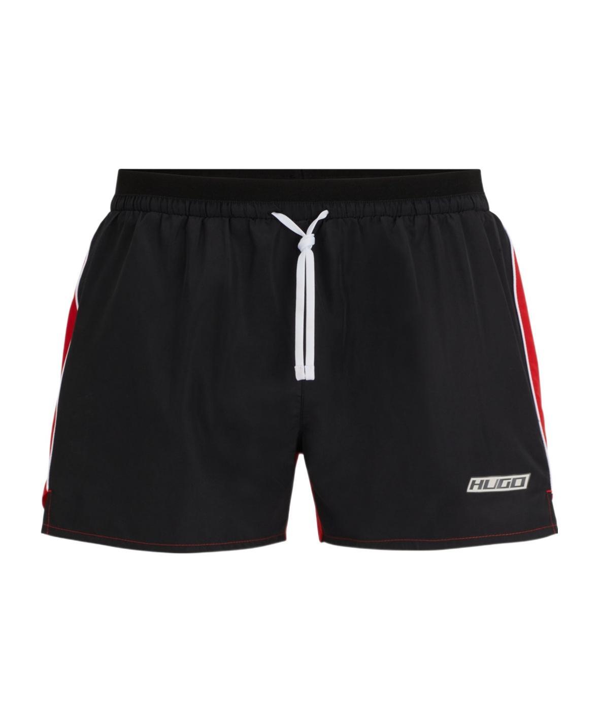 HUGO BOSS Loose Waist Swimming Trunks In Black Product Image