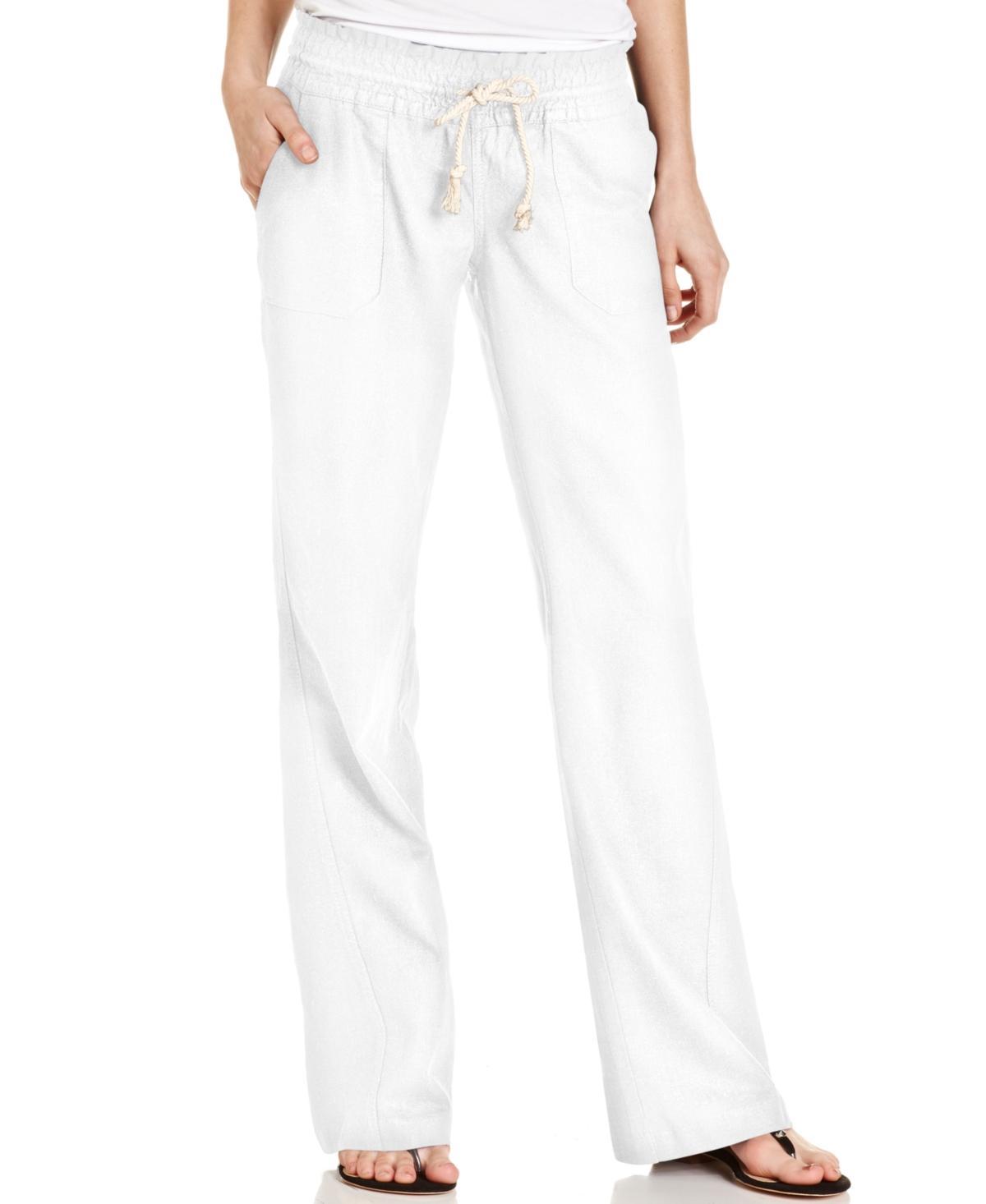 Roxy Oceanside Linen Blend Wide Leg Pants Product Image