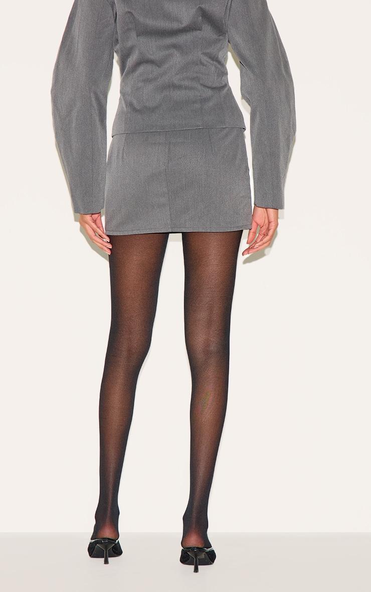 Charcoal Tailored Woven Micro Mini Skirt Product Image