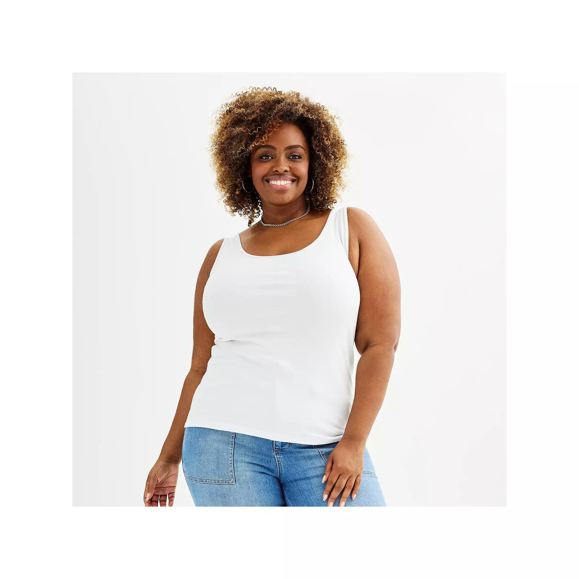 Plus Size Sonoma Goods For Life Everyday Layering Tank, Womens Product Image