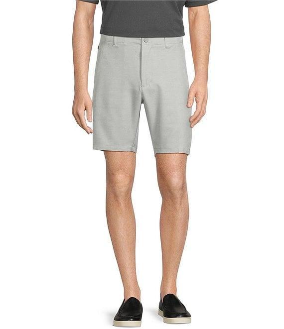 Roundtree & Yorke Performance Stretch Fabric Classic Fit Flat Front 8#double; Horizontal Texutred Shorts Product Image