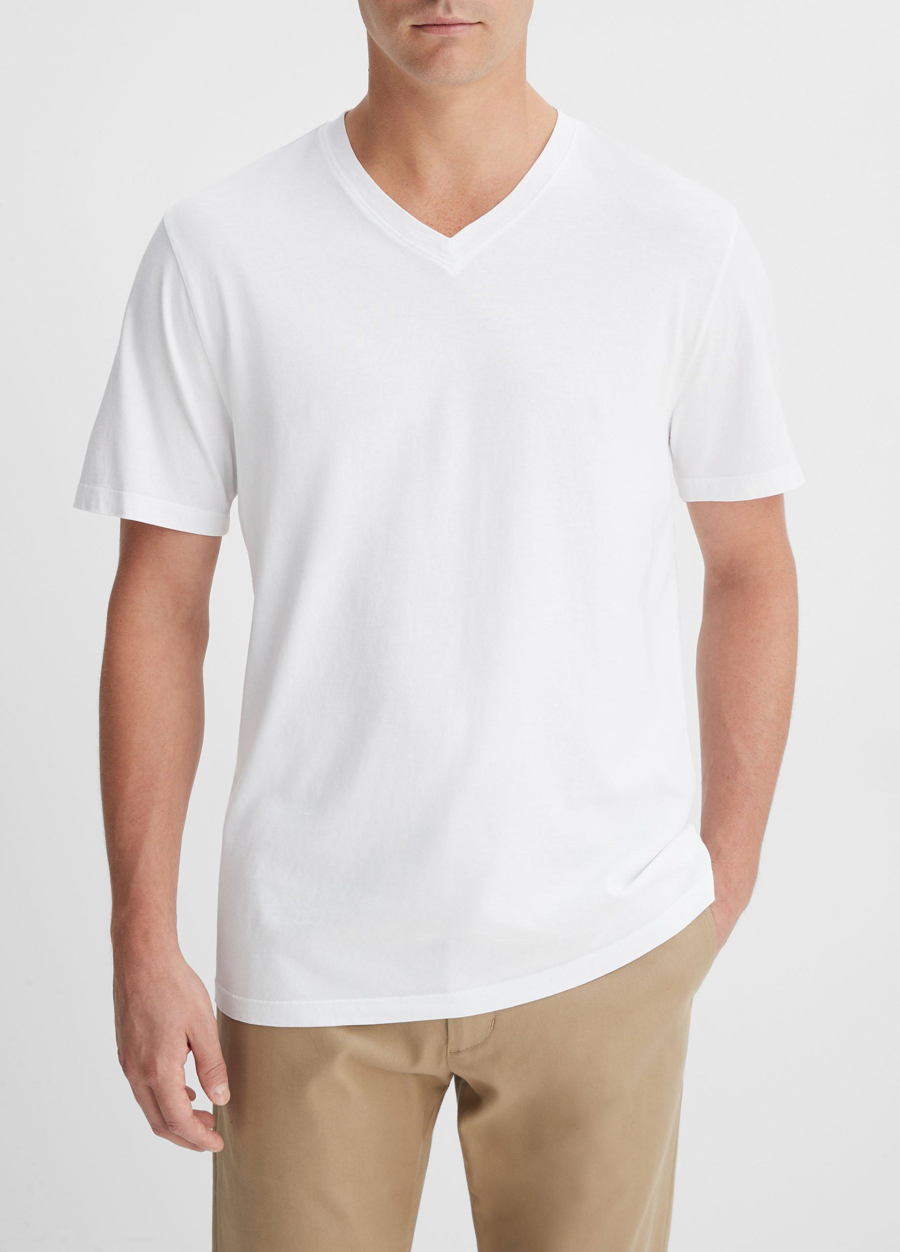 Garment Dye Short Sleeve V-Neck T-Shirt Product Image