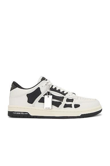 Amiri Skeleton Low Top Sneaker in White Product Image