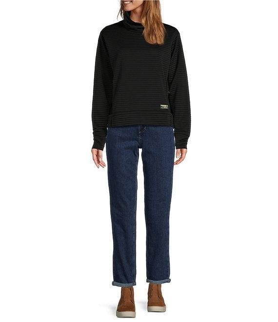 L.L.Bean Knit Airlight Funnel Neck Abrasion Resistant Thumbhole Pullover Product Image