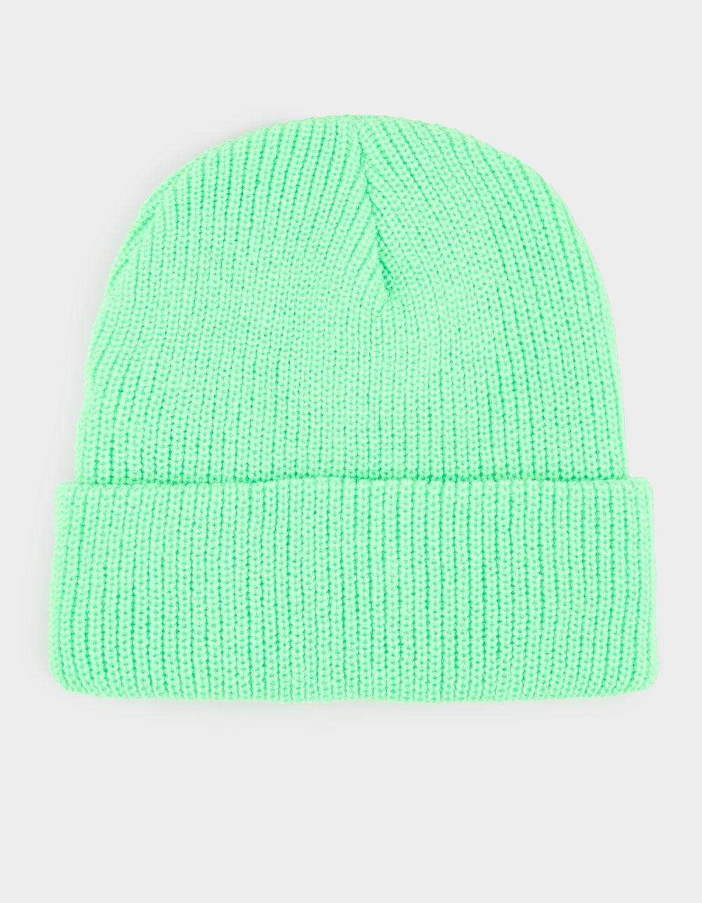 Knit Beanie - LIME Product Image