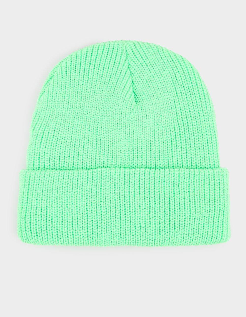 Knit Beanie - LIME Product Image