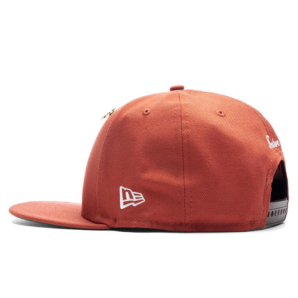 Feature x New Era Old English F Snapback Hat w/ Pin - Rust Male Product Image