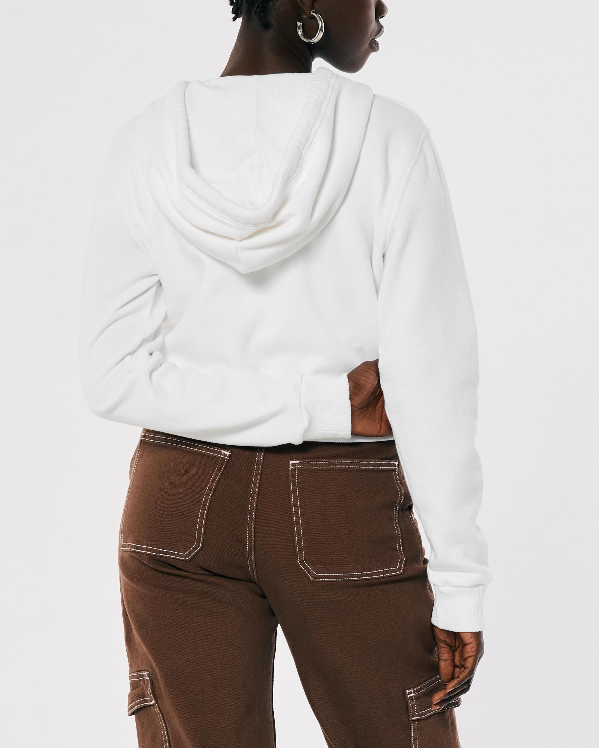 Hollister Feel Good Fleece Mini Zip-Up Hoodie Product Image