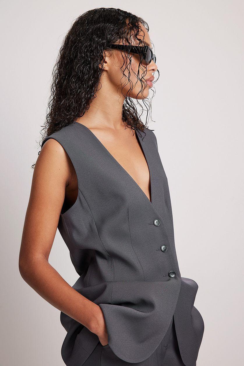 Tailored Oversized Vest Product Image
