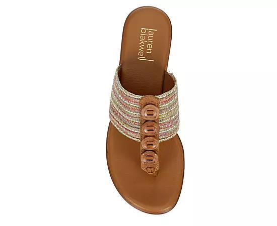 Lauren Blakwell Womens Mahogany Wedge Sandal Product Image