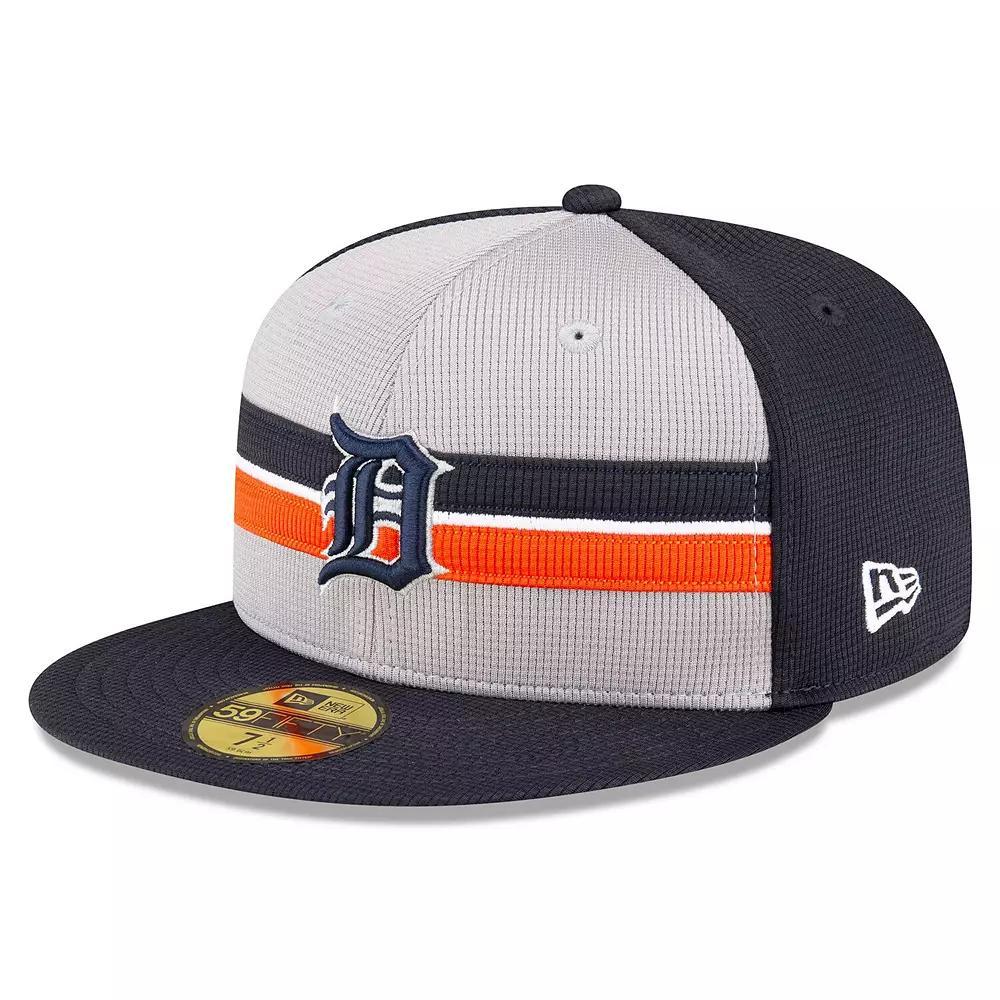 Men's New Era  Gray Detroit Tigers 2024 Batting Practice 59FIFTY Fitted Hat, Size: 7 1/8, Grey Product Image