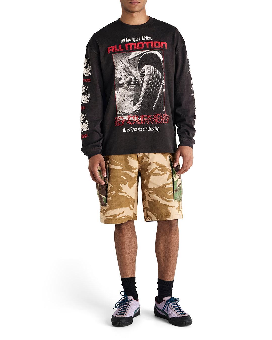 Dancing Ghost Long Sleeve Tee - Anthracite Product Image