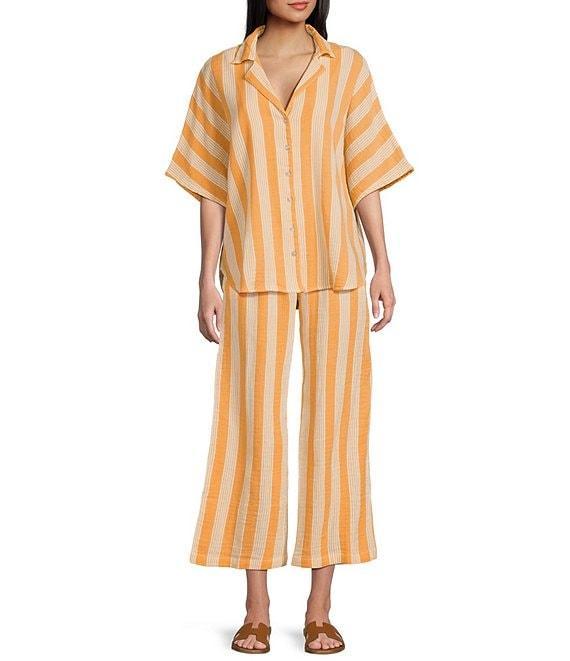 Rip Curl Premium Surf Striped Short Sleeve Button Front Coordinating Shirt Product Image