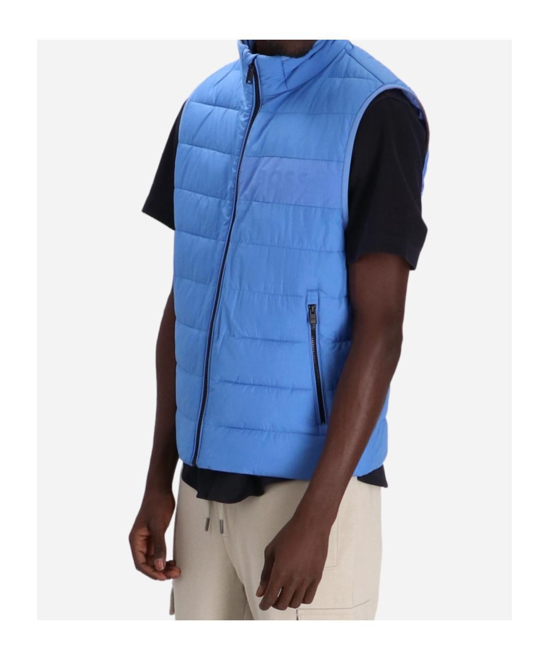 HUGO BOSS Logo Vest In Blue Product Image