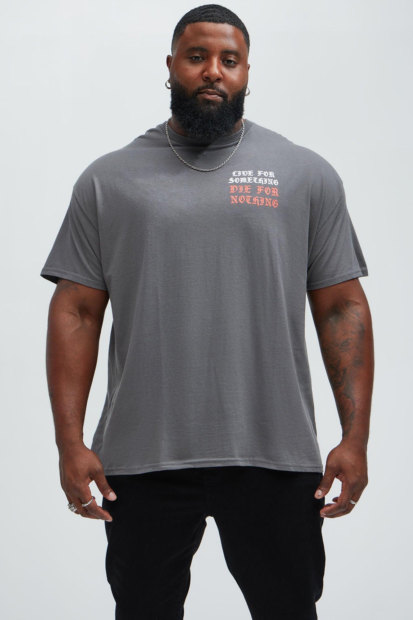 Live For Something Short Sleeve Tee - Charcoal Product Image