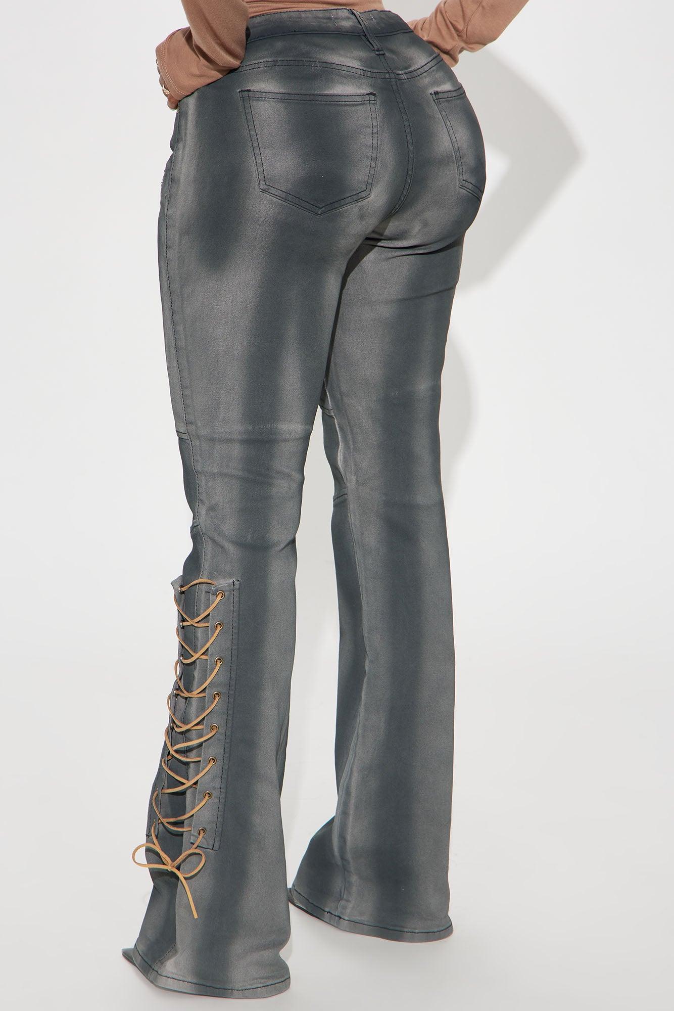 Take My Word Flare Pant - Charcoal Product Image