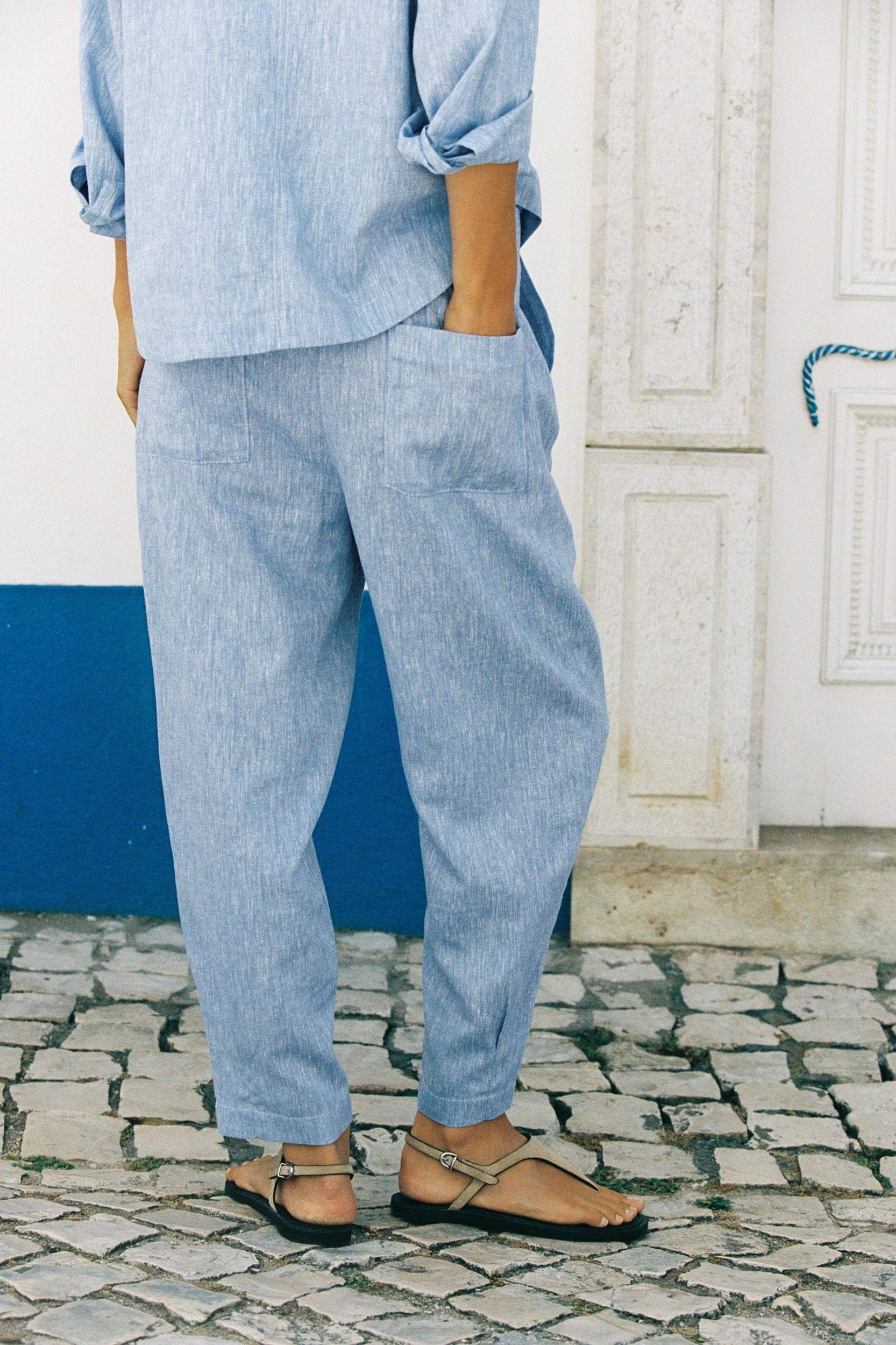 LINEN OVERSHIRT Product Image