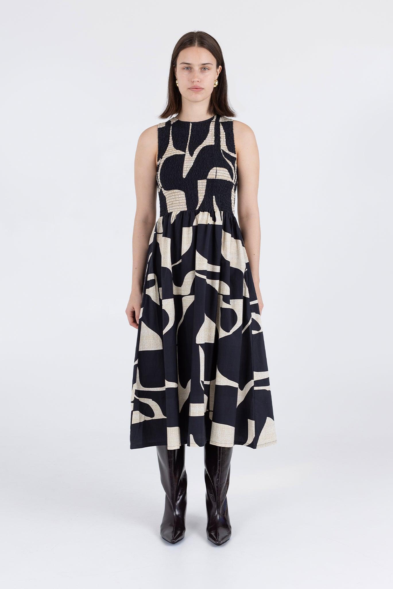 Flor Dress - Nero Sky Product Image