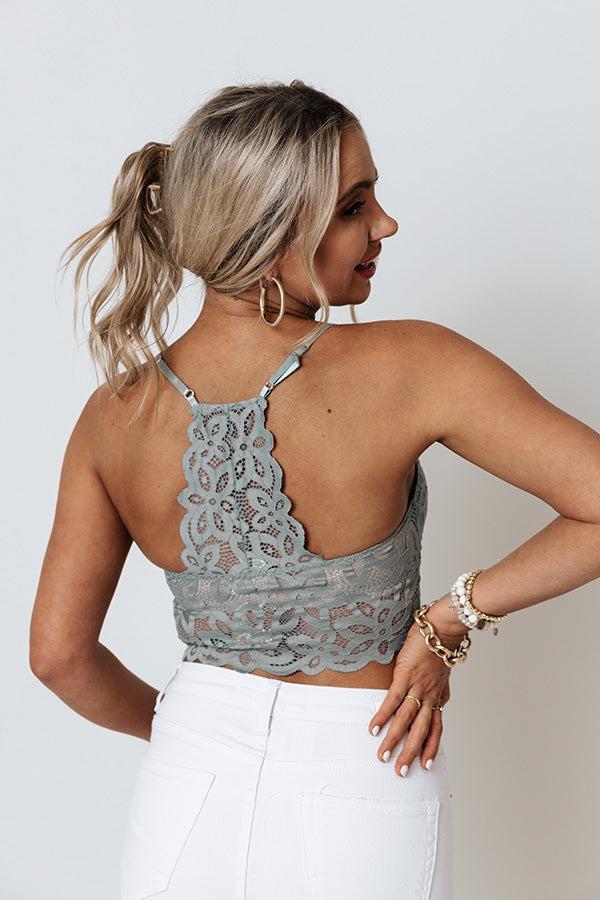 True Mood Lace Bralette In Pear Product Image