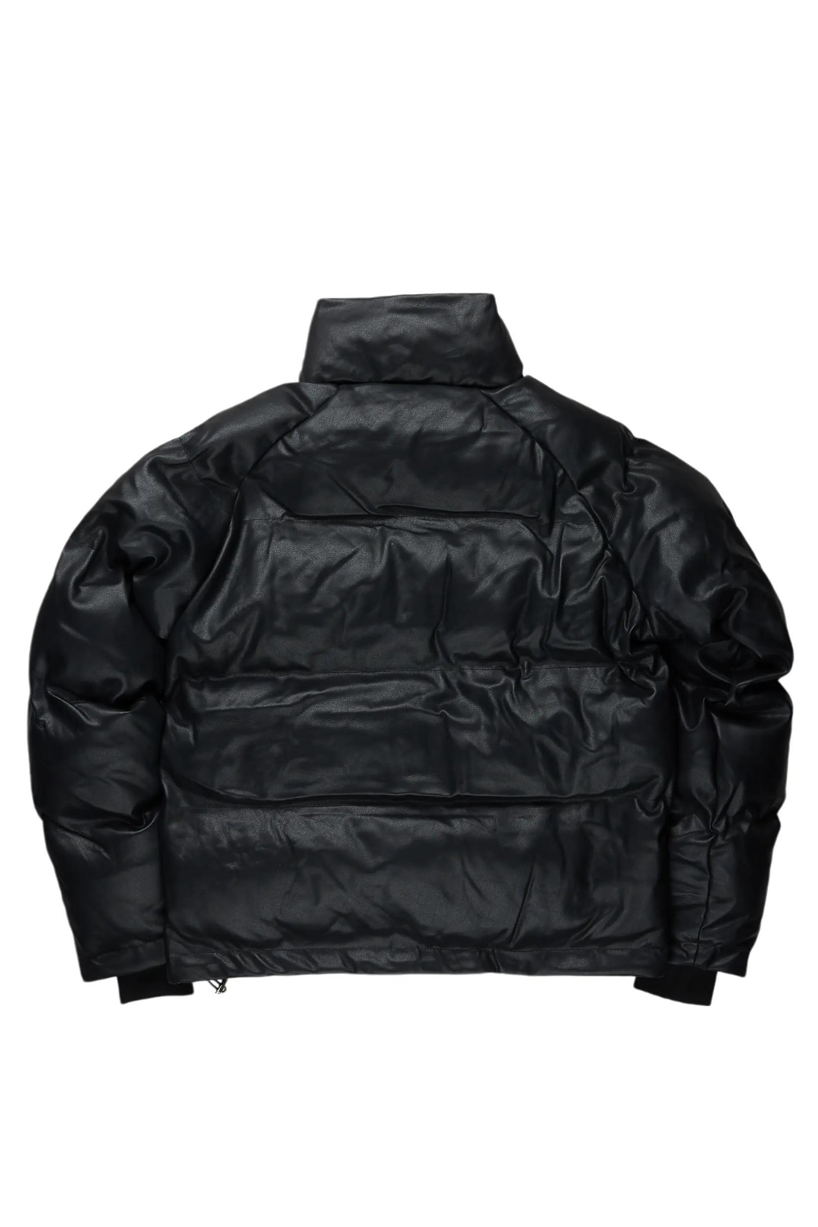 Ravi Black Puffer Jacket Male Product Image
