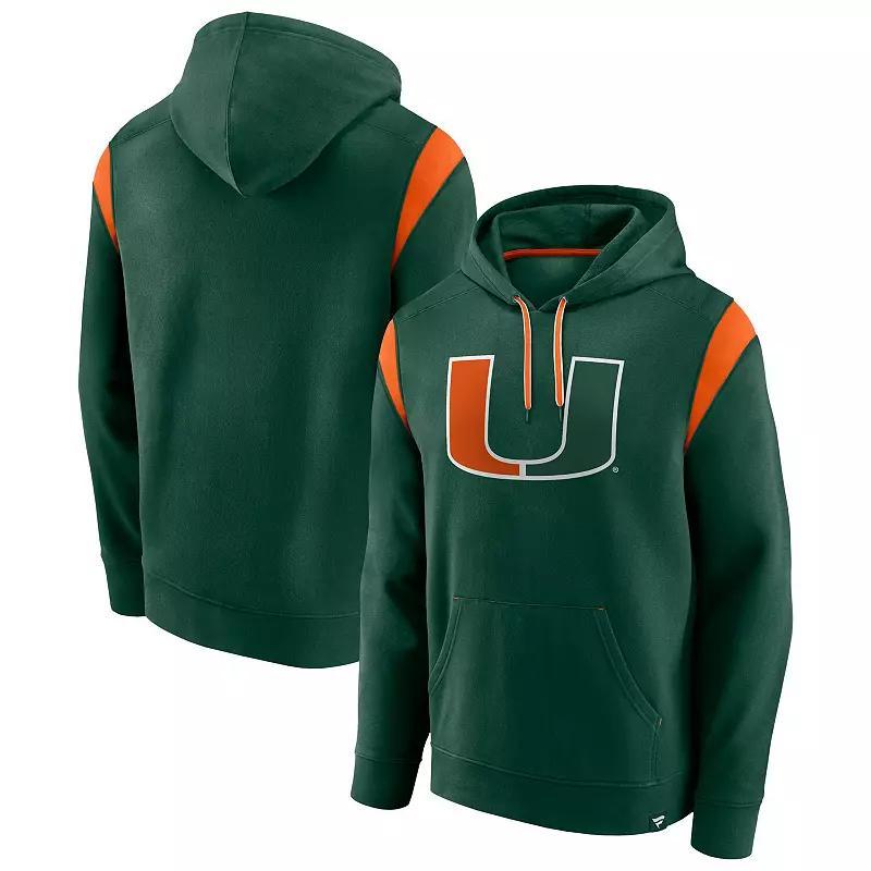 Mens Fanatics Branded Miami Hurricanes Gym Rat Pullover Hoodie Product Image