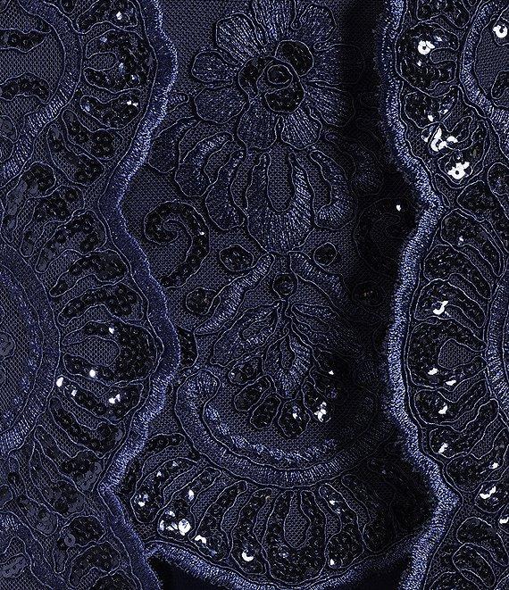 Alex Evenings Stretch Tulle Chiffon Jacket Midi Dress Product Image