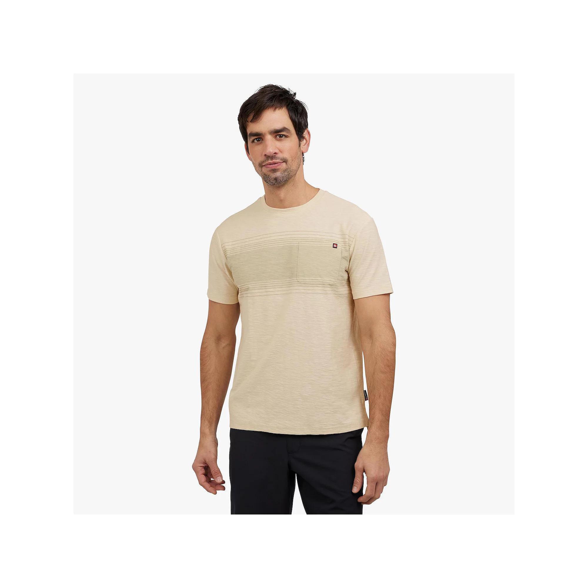 Men's Quiksilver Stripe Pocket Tee, Size: Small, Silver Birch Product Image