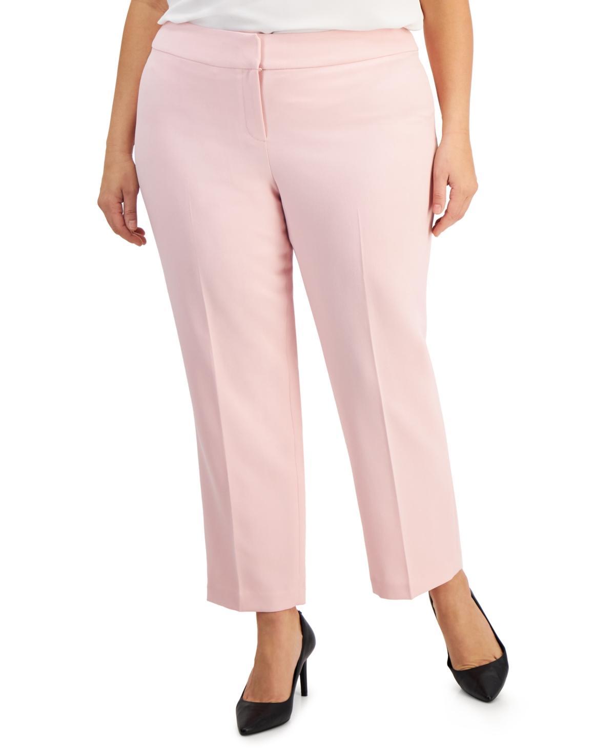 Kasper Plus Size Straight-Leg Pants Product Image