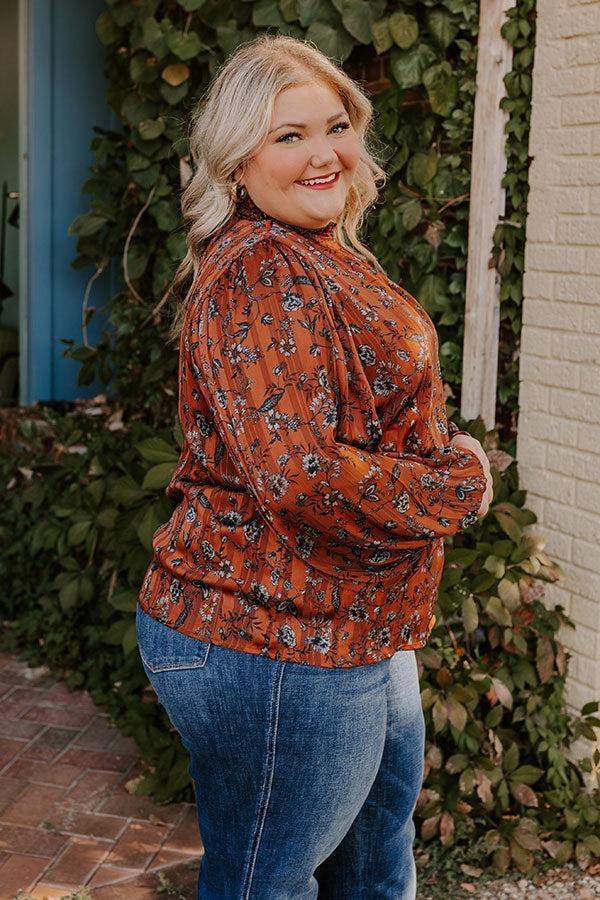 Fan Of Floral Shift Top Curves Product Image