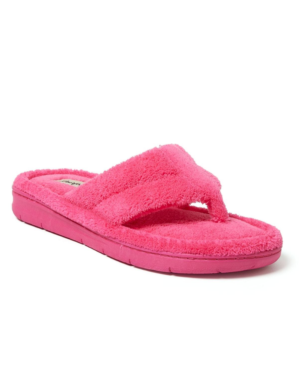 Womens Dearfoams Wrenley Terry Thong Slippers Product Image