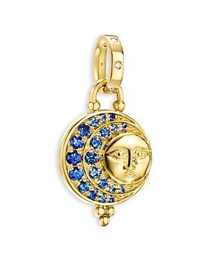 Temple St. Clair 18K Yellow Gold Sapphire & Diamond Eclipse Pendant Product Image