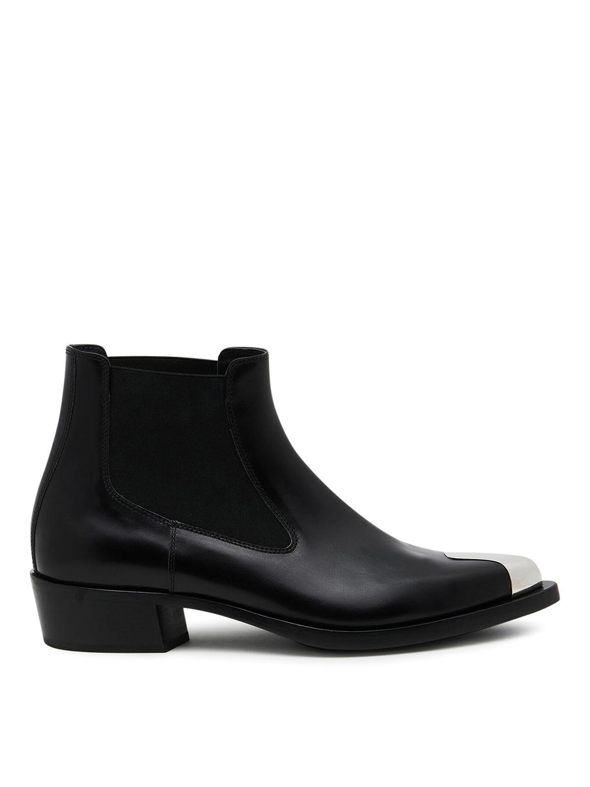 Leather Boots In Black Product Image