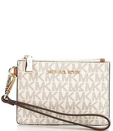 Michael Kors Signature Logo Jet Set Small Coin Purse Wristlet Product Image