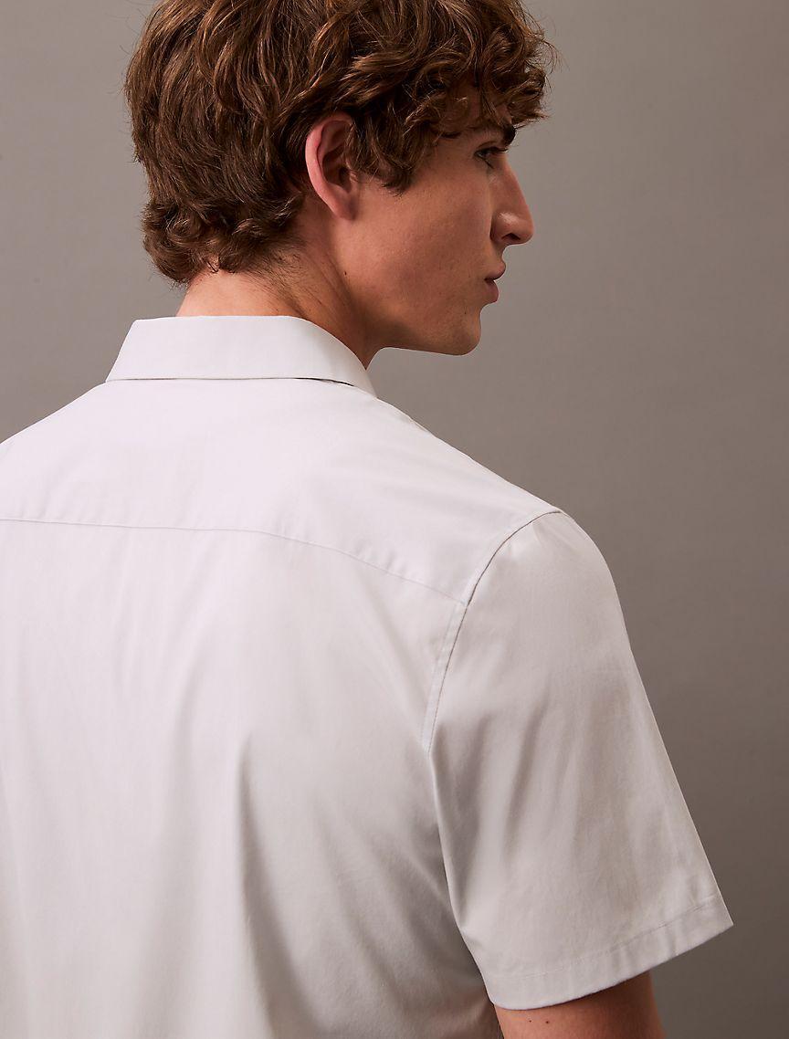 Cotton Stretch Slim Button-Down Shirt Product Image