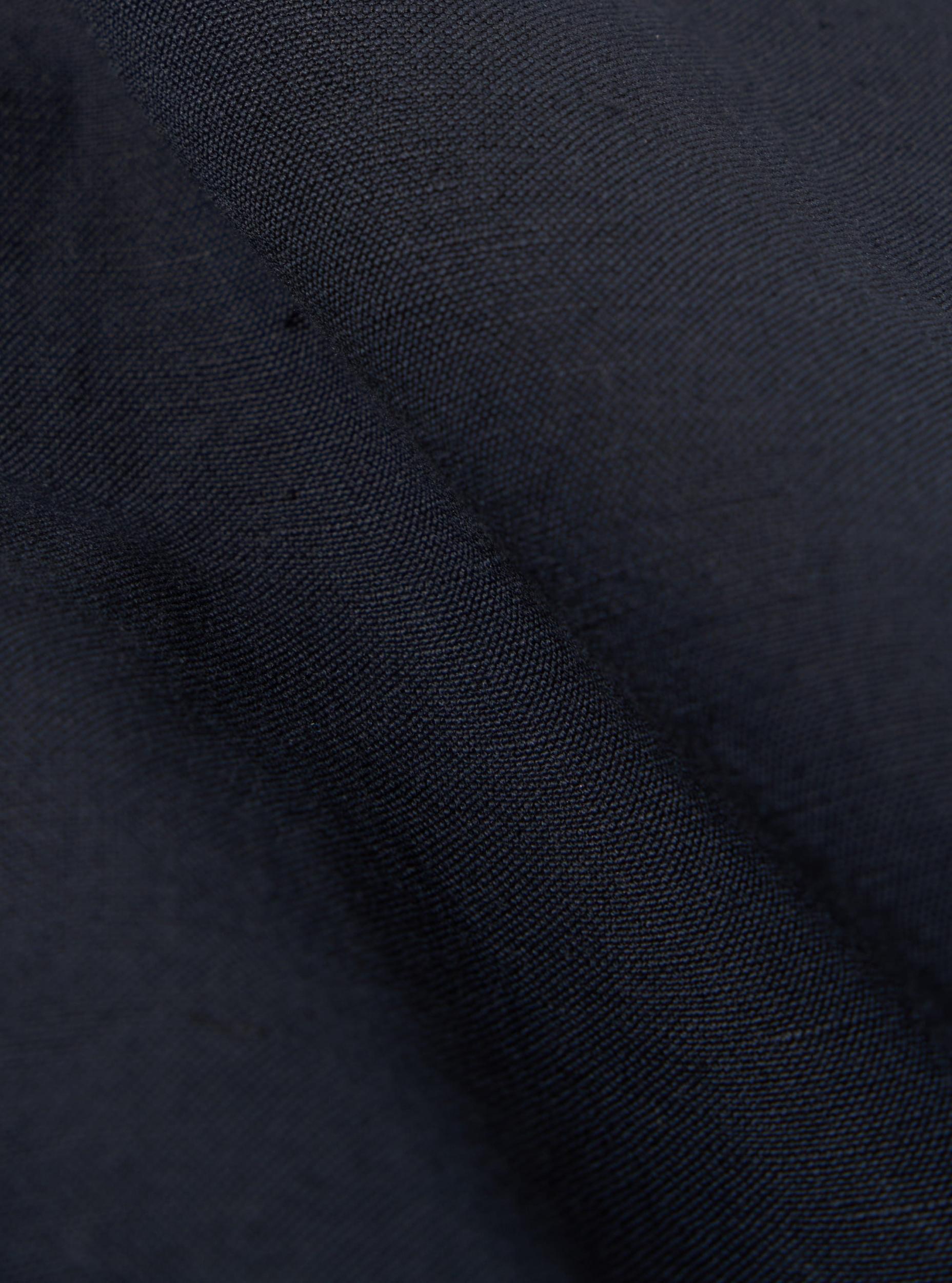 Universal Works Military Chino in Navy Linen Slub Weave Product Image