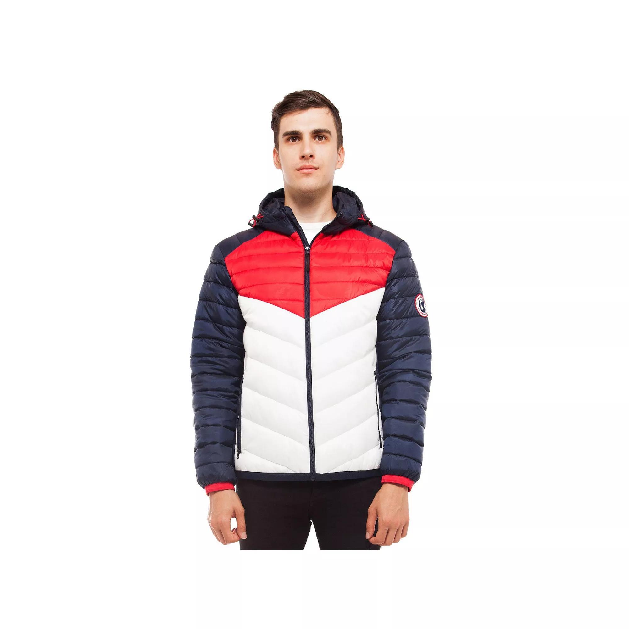 Men's Rokka&Rolla Lightweight Hooded Puffer Jacket,  Product Image