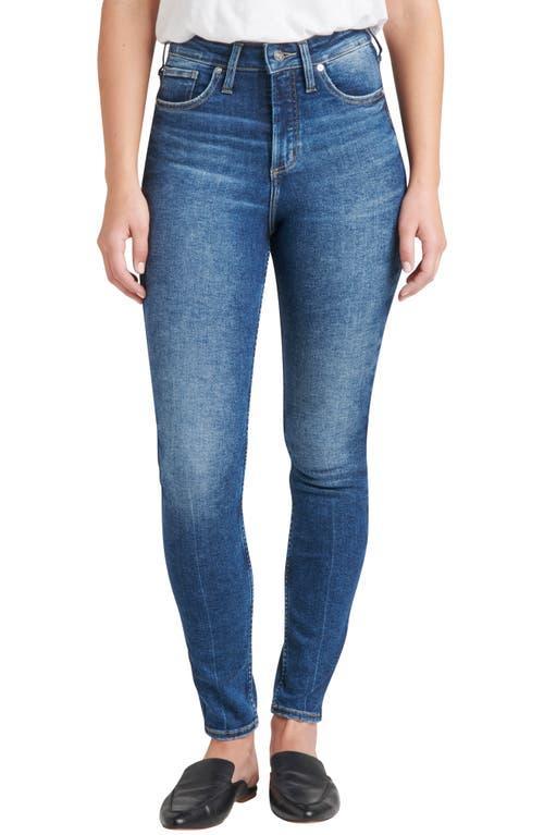 Silver Jeans Co. Womens Infinite Fit One Size Fits Four High Rise Skinny Jeans Product Image