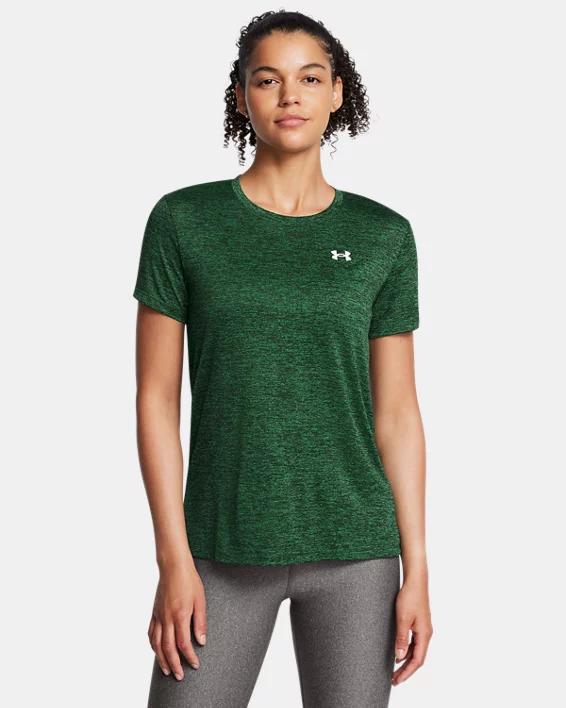 Women's Under Armour Tech™ Short Sleeve Tee, Size: XL, Black Heathered Product Image